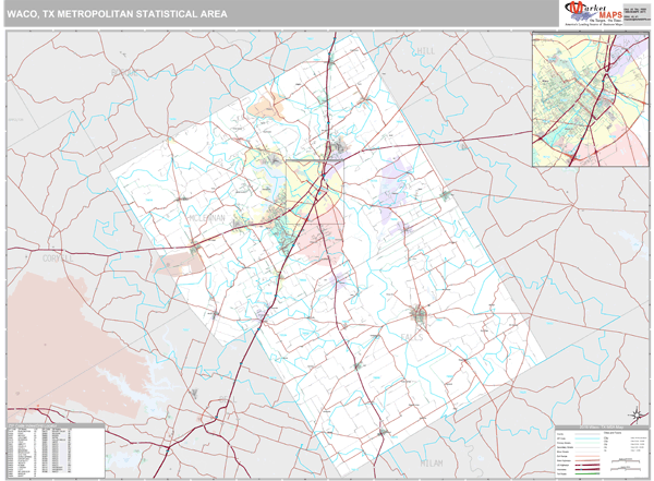 Waco Texas Zip Code Map