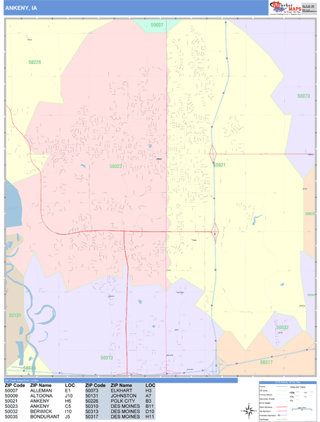 Printable Street Map Of Ankeny