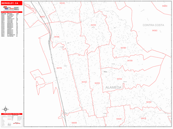 Uc Berkeley Zip Code Map Map 1901