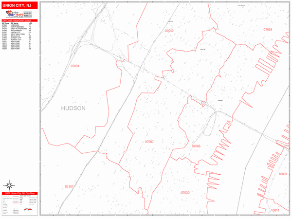 union city nj map