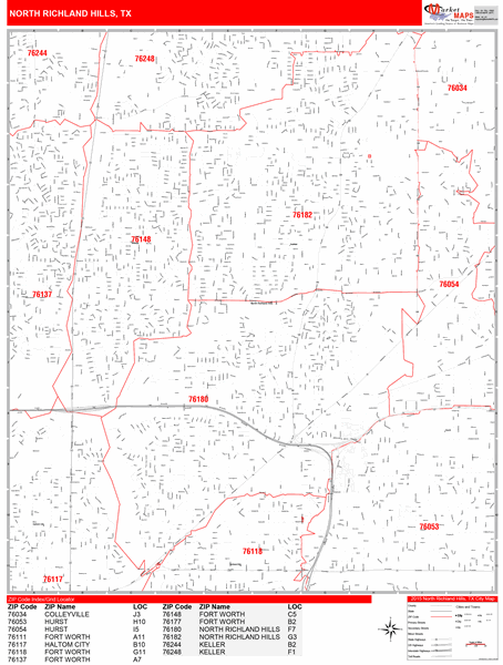 Richland County Zip Code Map