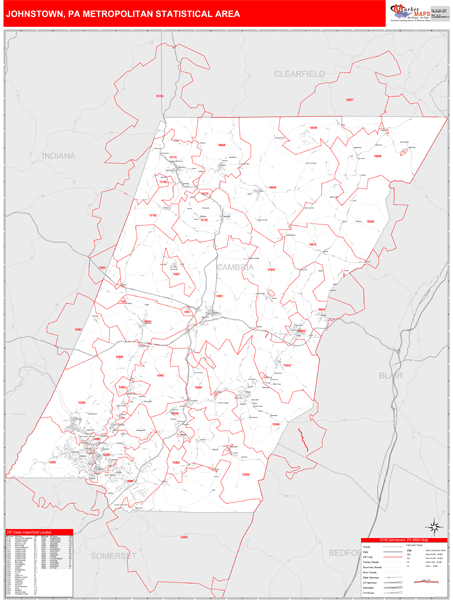 Johnstown Pa Zip Code Map