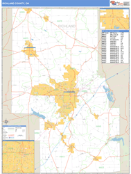 Richland County, OH Wall Map Basic Style by MarketMAPS