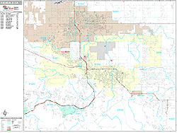 Palmdale California Zip Code Wall Map (Premium Style) by MarketMAPS