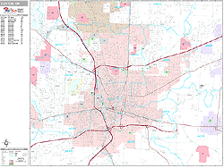 Canton Ohio Wall Map (Premium Style) by MarketMAPS