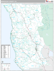 Mendocino County Zip Code Map - United States Map