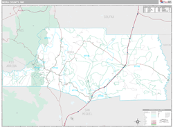 Mora County, NM Wall Map Premium Style by MarketMAPS