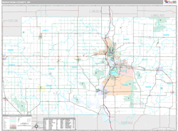 Marathon County, WI Wall Map Premium Style by MarketMAPS