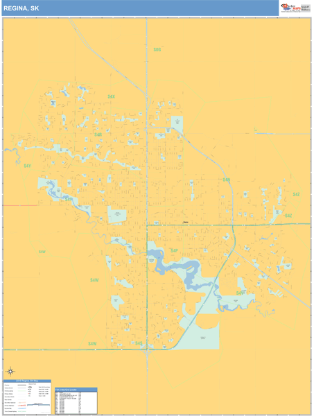 Regina Wall Map