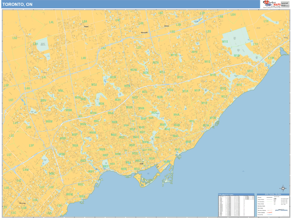 Toronto Wall Map