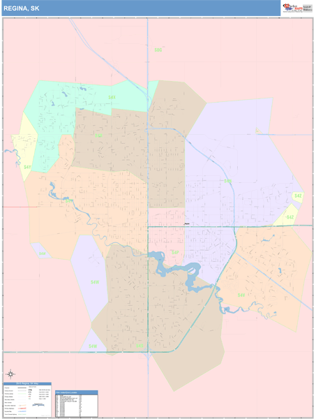 Regina Wall Map