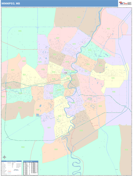 Winnipeg Wall Map