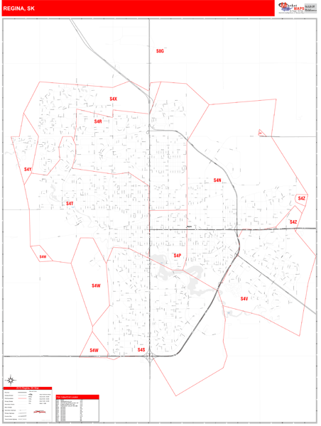 Regina Wall Map