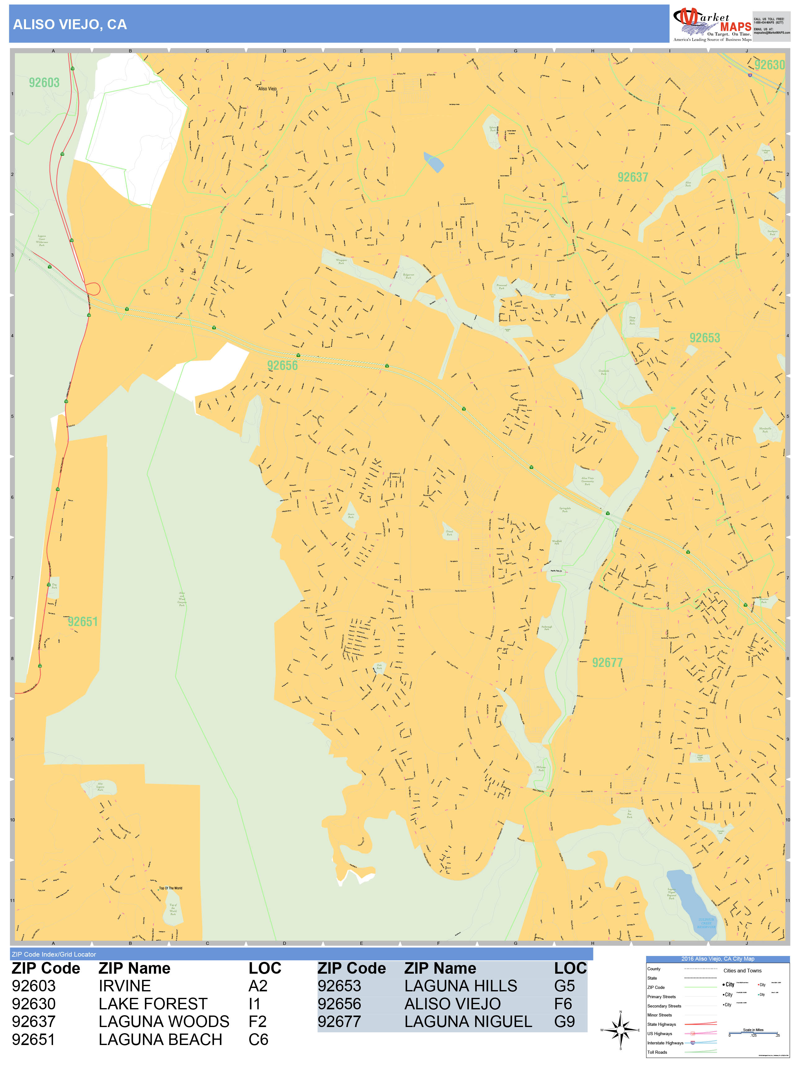 Aliso Viejo Zip Code Map - United States Map