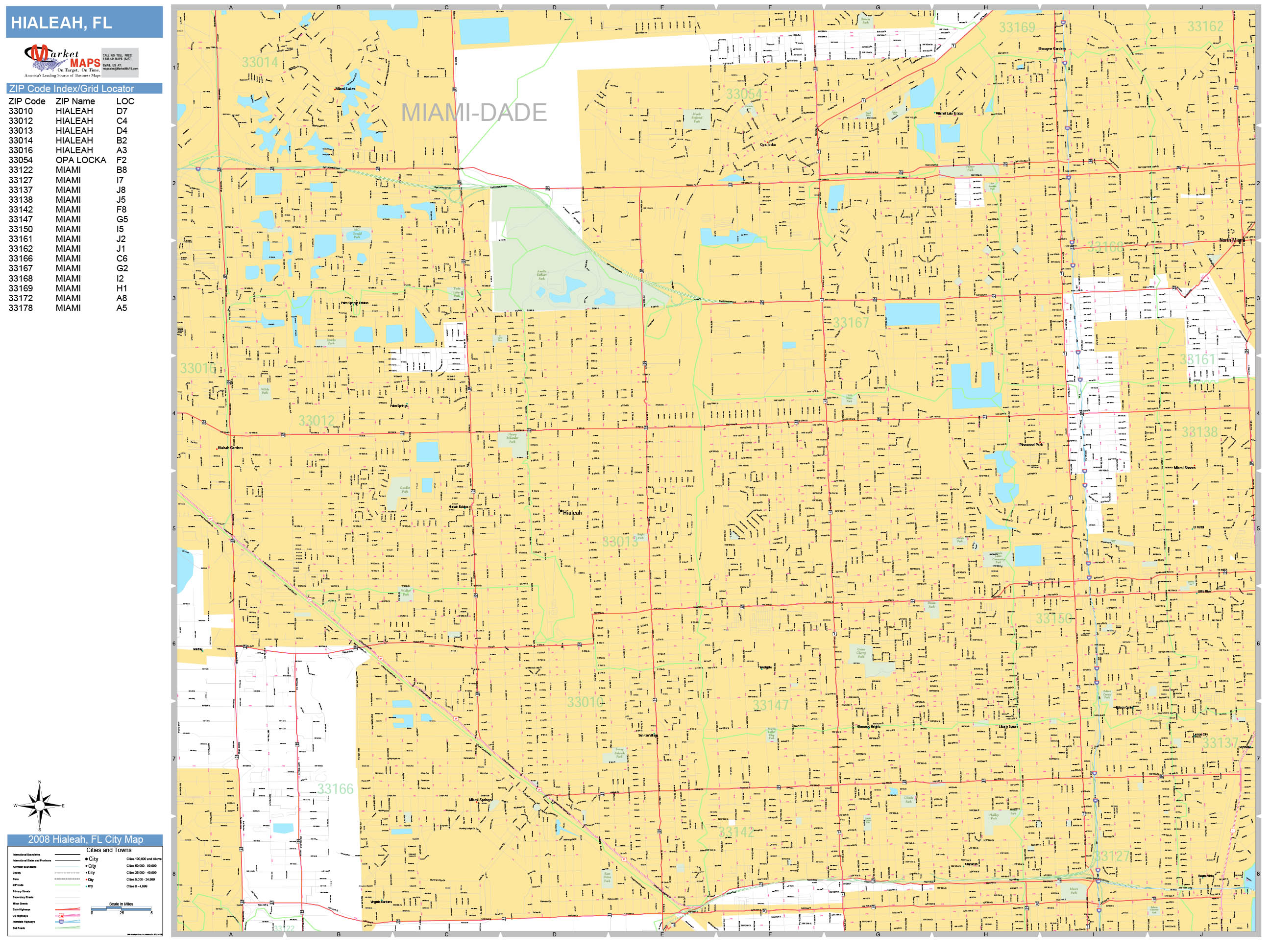 Hialeah Fl Zip Code Map - Map