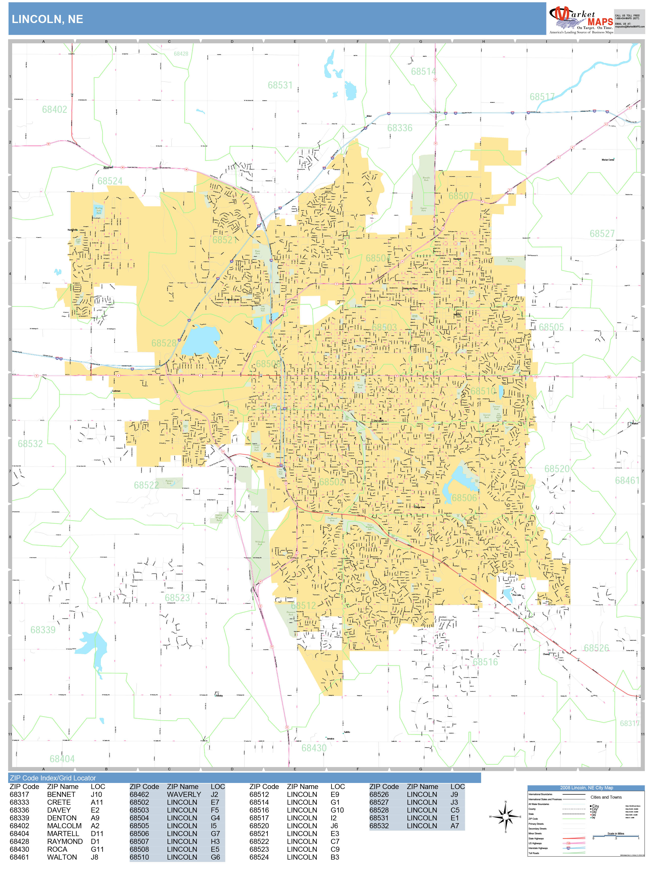 lincoln-nebraska-wall-map-basic-style-by-marketmaps-mapsales