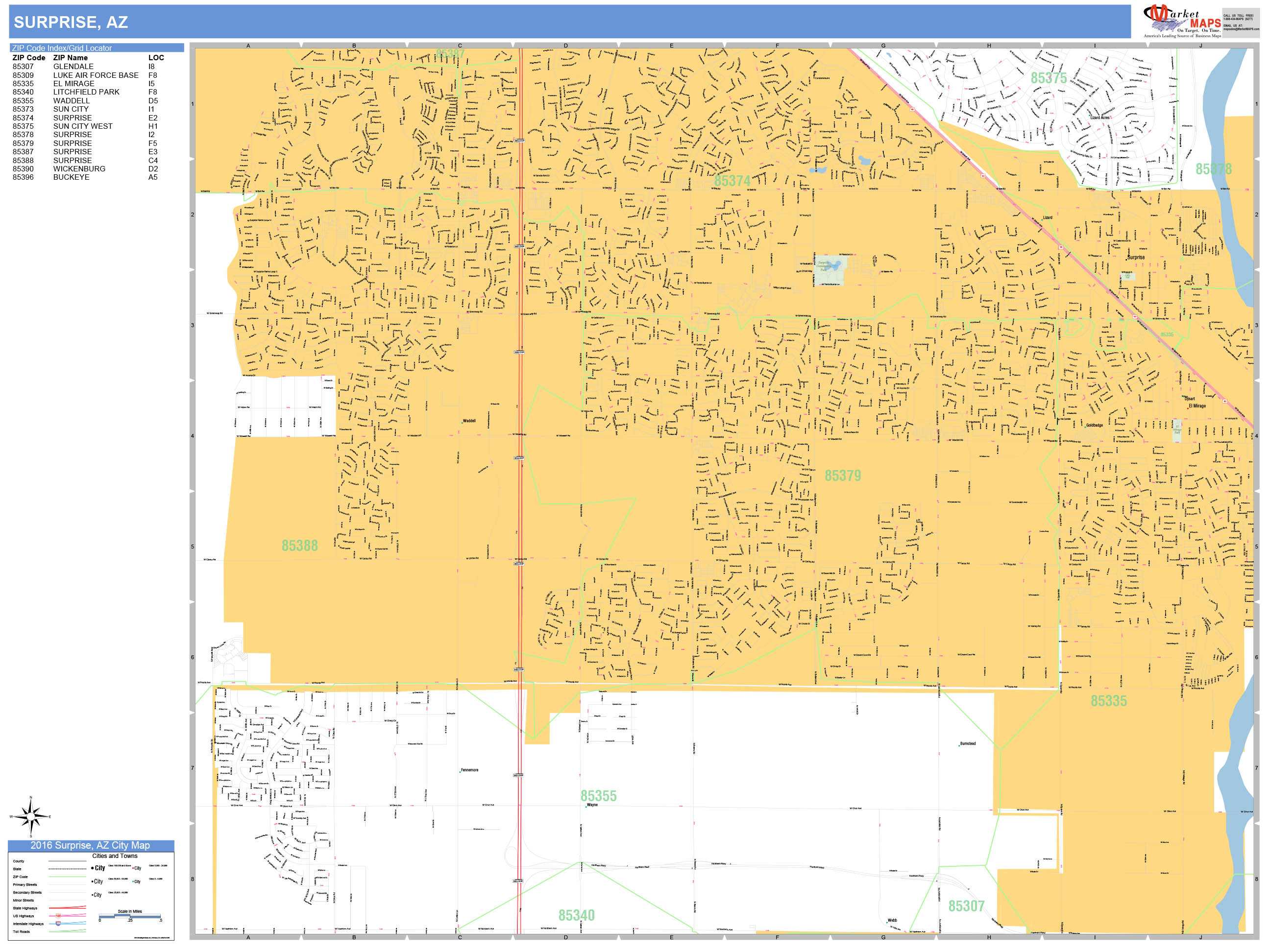 85374 Zip Code Map Surprise Arizona Google My Maps - vrogue.co