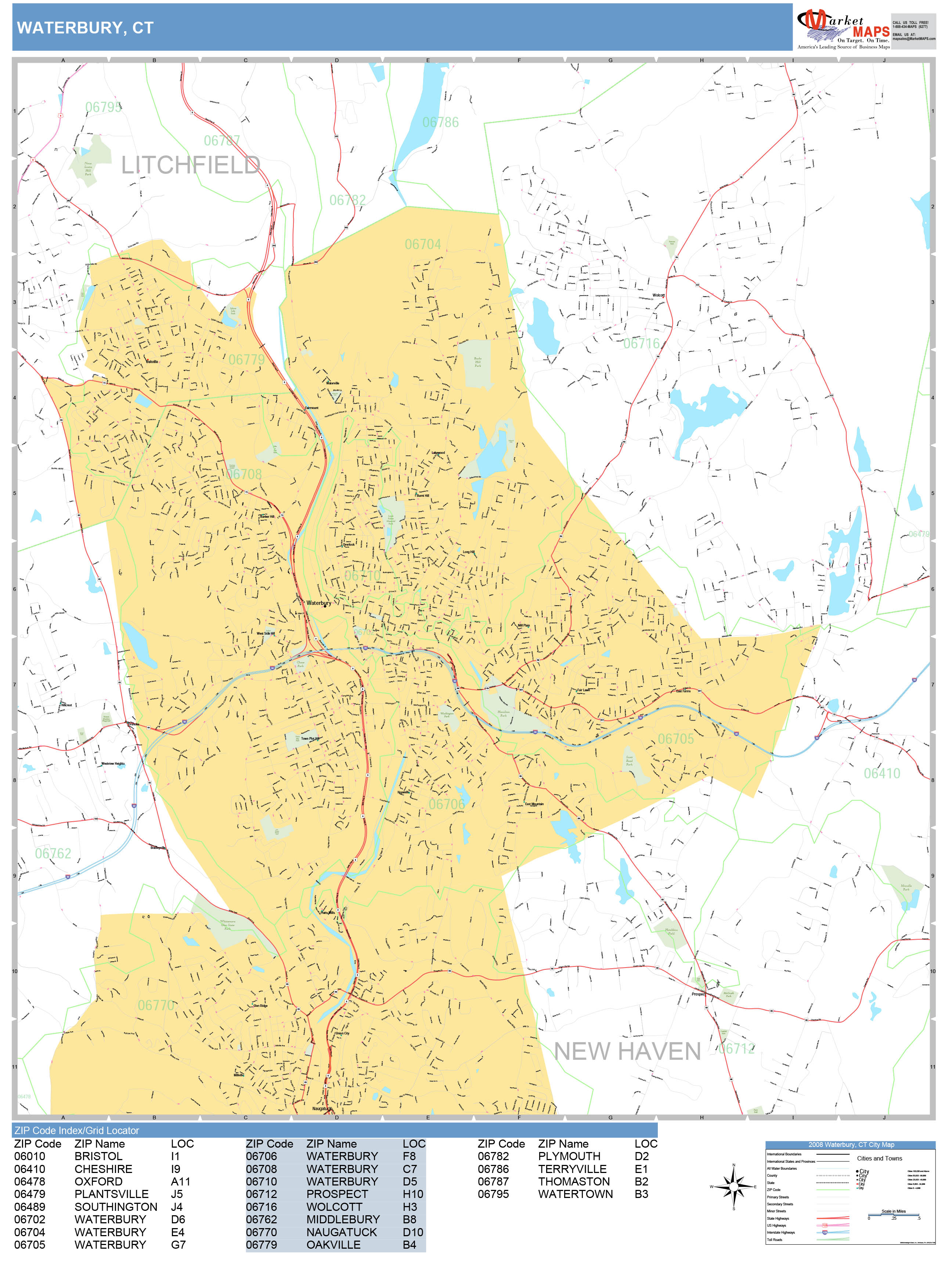 9 Map Of Waterbury Ct Maps Database Source vrogue.co