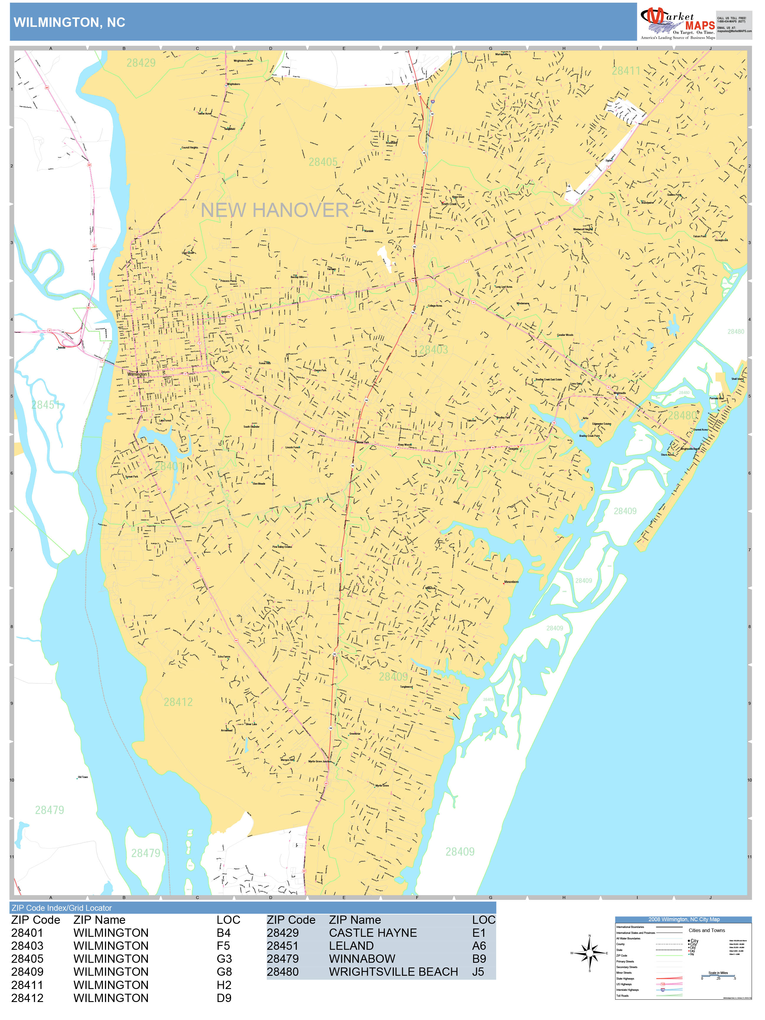 Wilmington Nc County Map