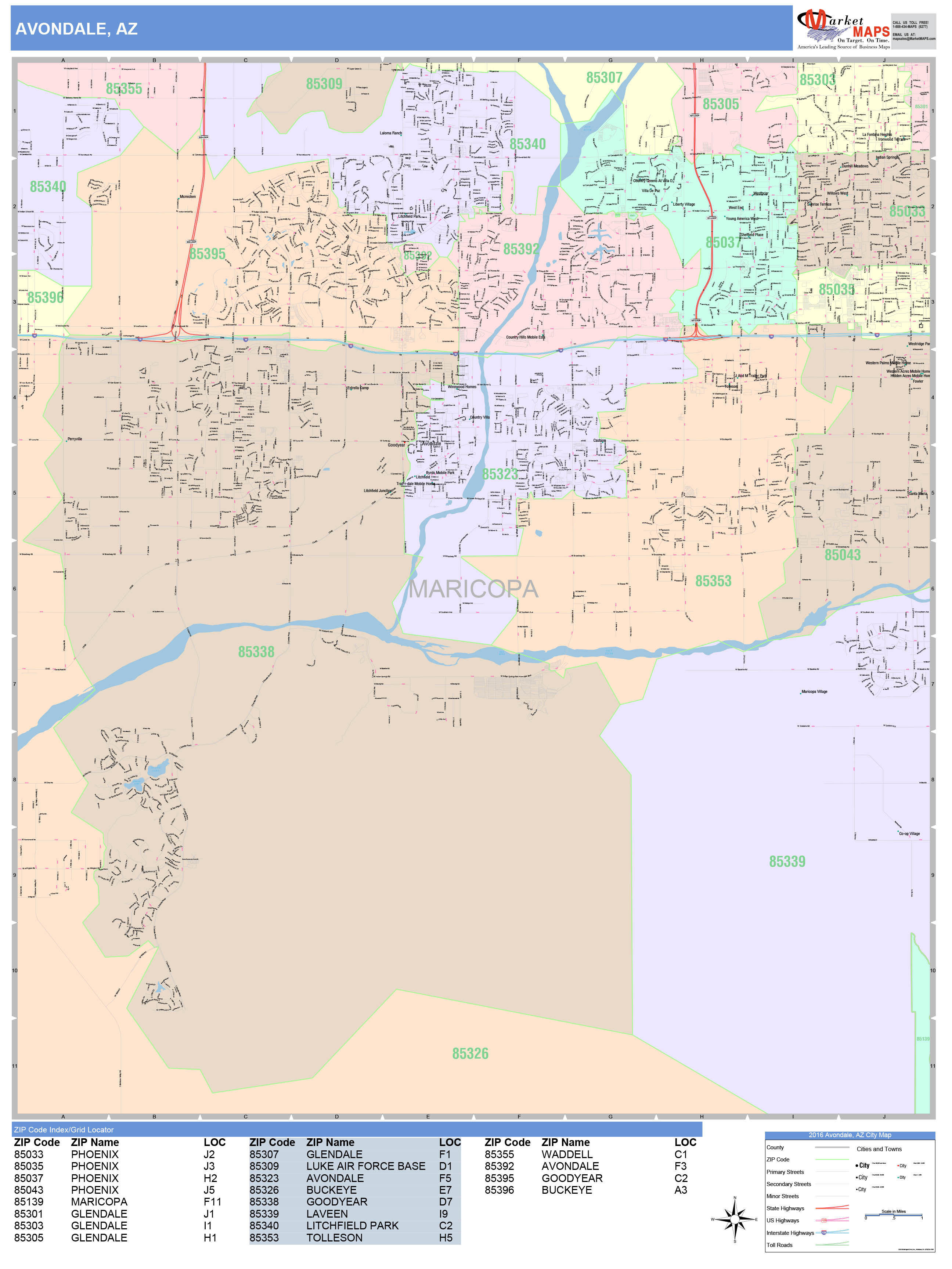 Printable Map Of Avondale Ariz - Free Printable Templates