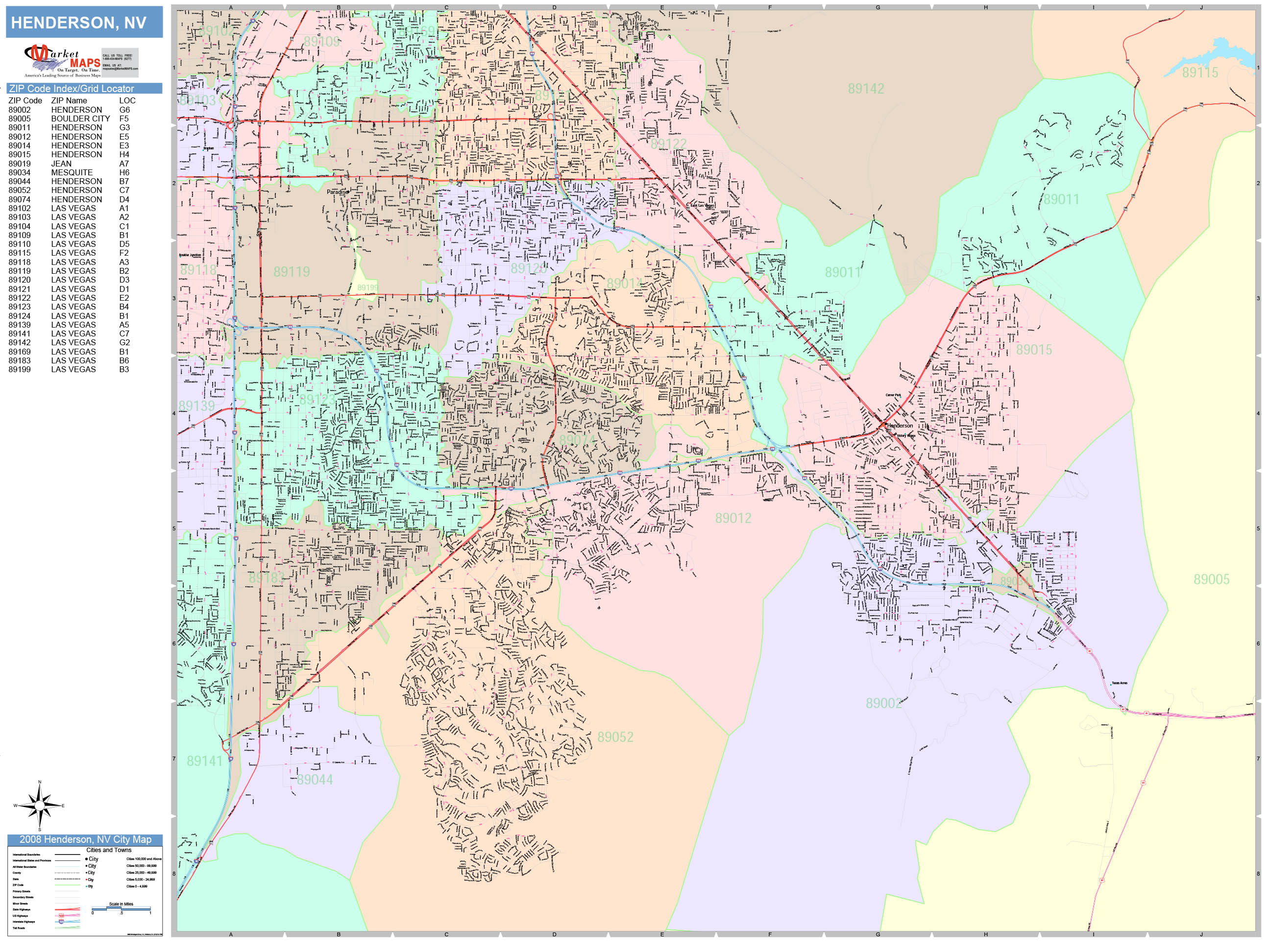 Nevada Wall Map Color Cast Style By Marketmaps Mapsal 8521