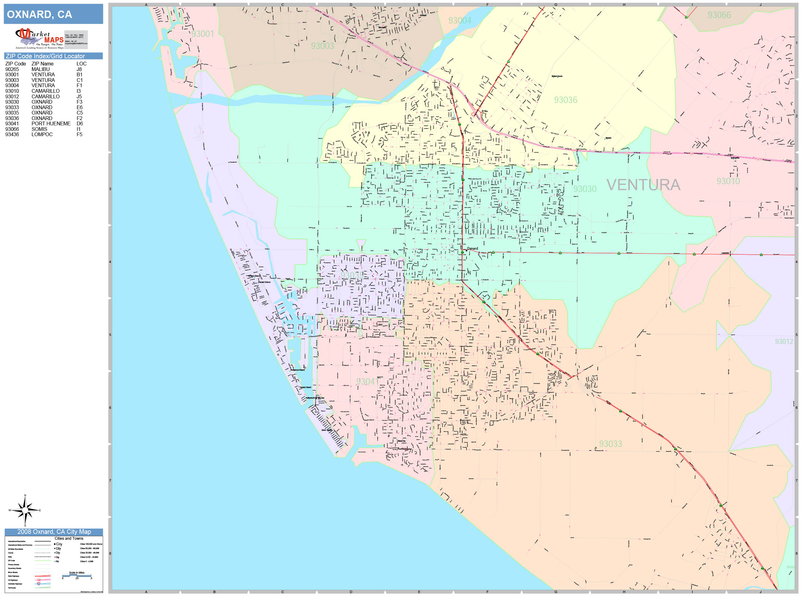 California Southern Wall Map Color Cast Style By Mark - vrogue.co