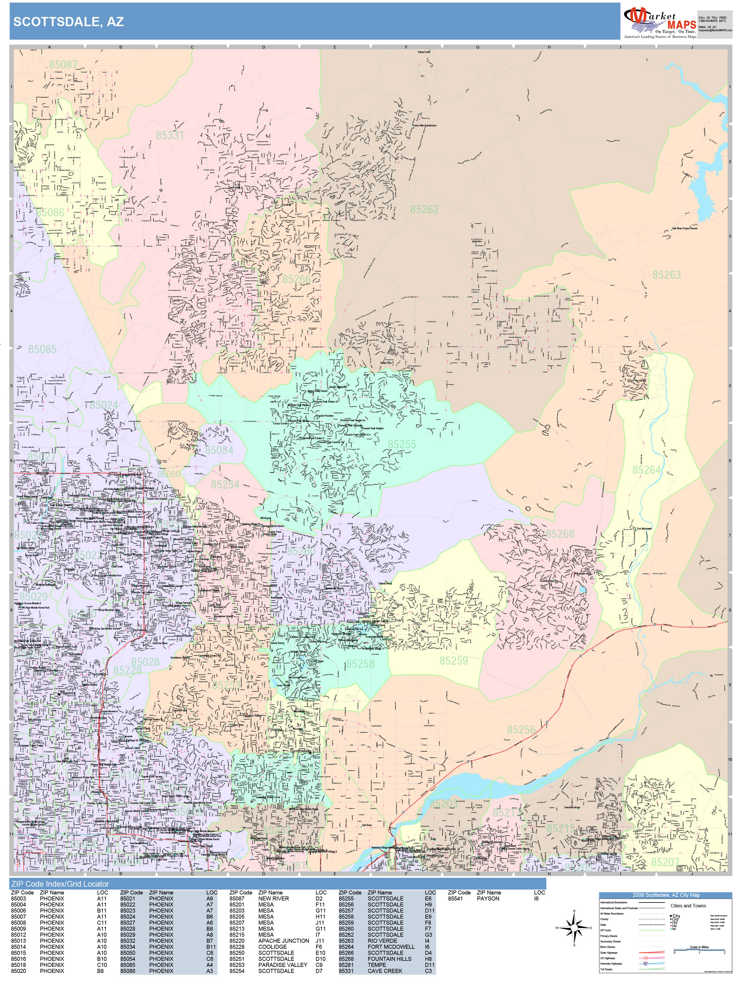 Arizona Southern Wall Map Color Cast Style By Marketmaps Images And Photos Finder 7270