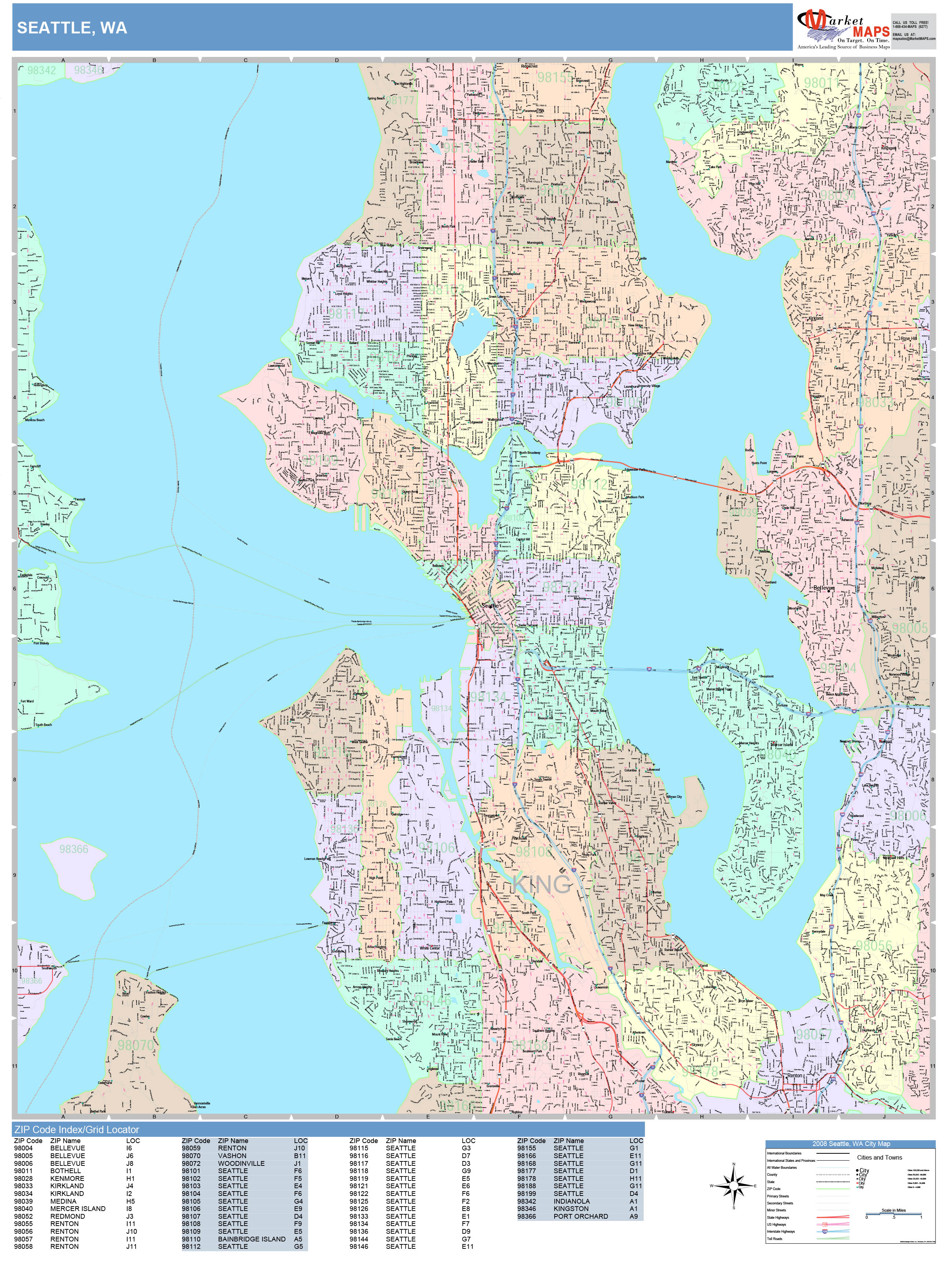 Seattle County Map