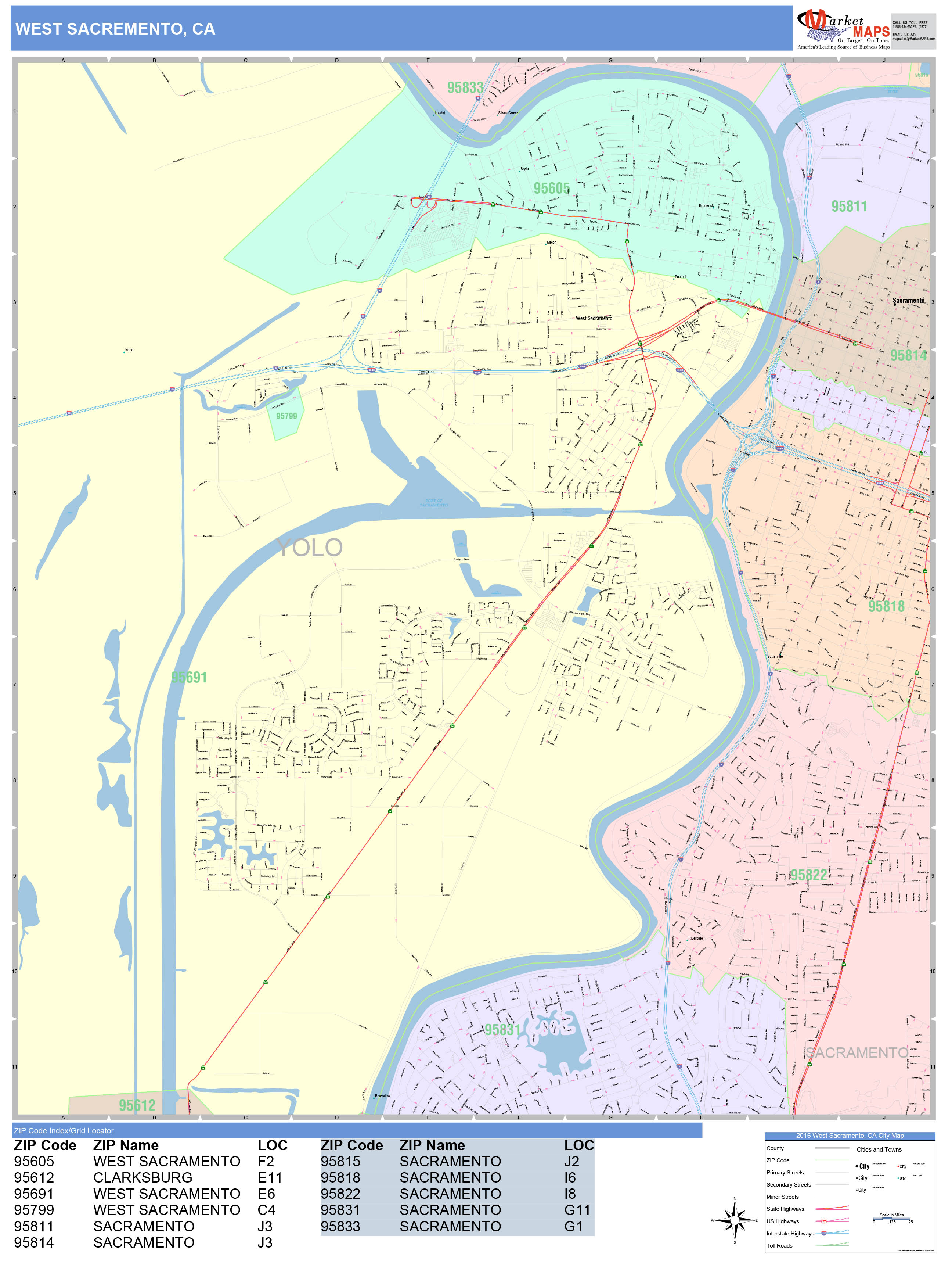 Sacramento California Wall Map Basic Style By Marketmaps Mapsales Vrogue