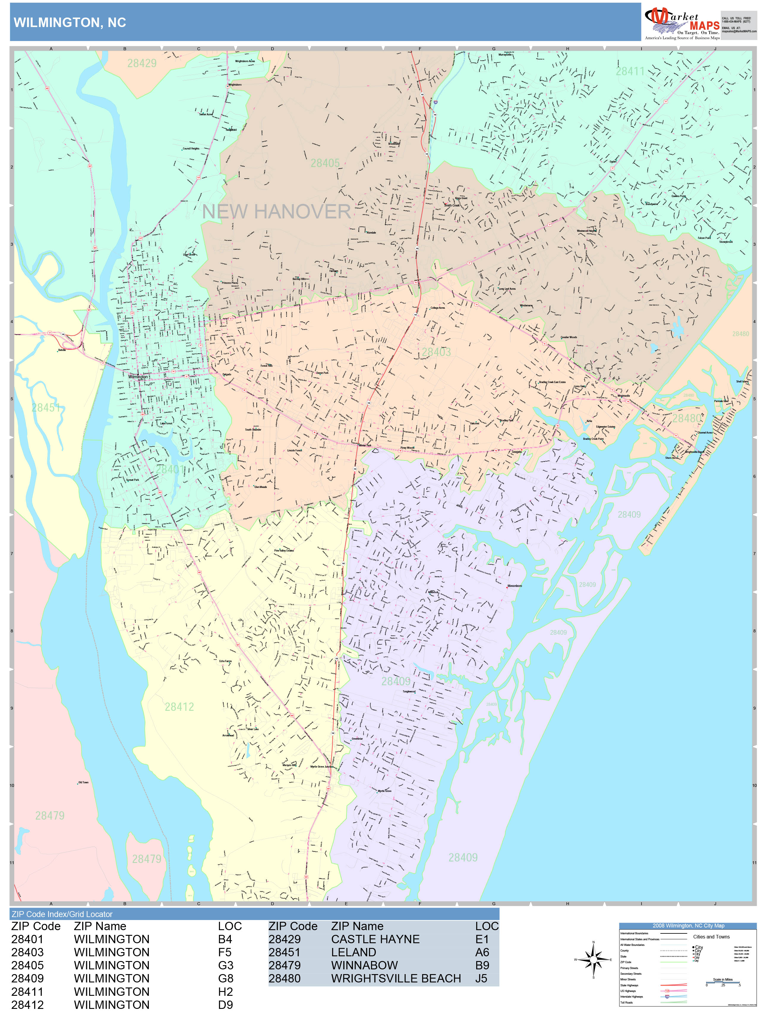 Wilmington Nc County Map