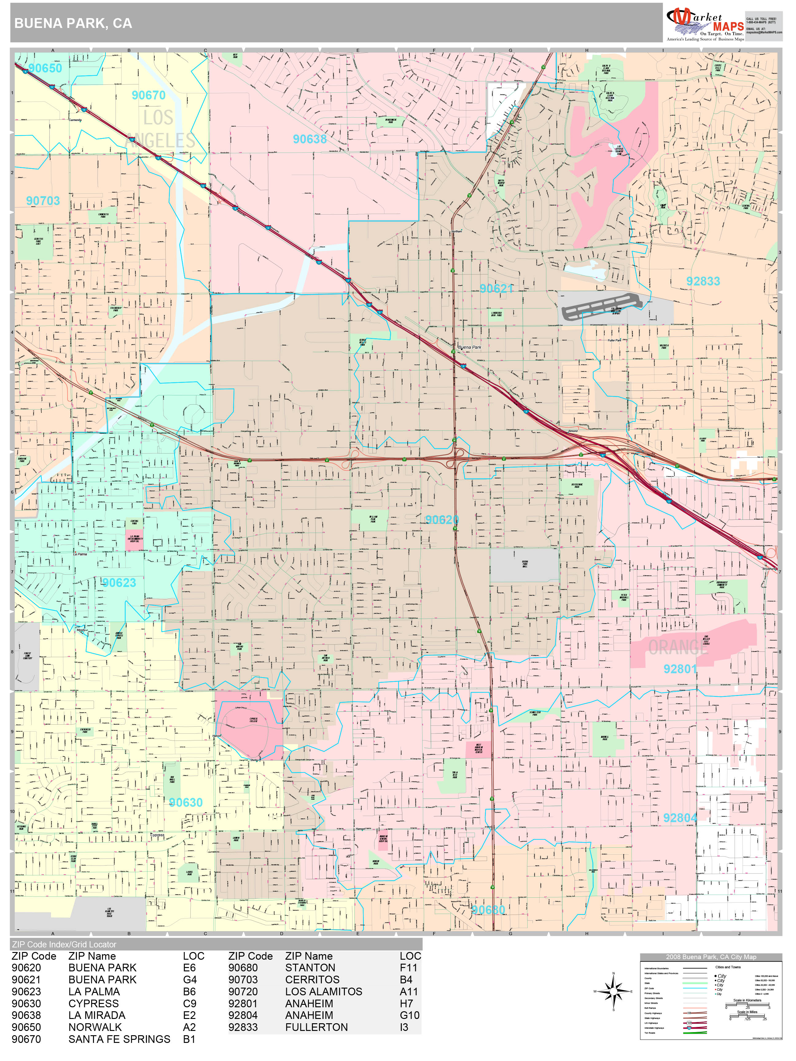 Buena Park Ca Maps