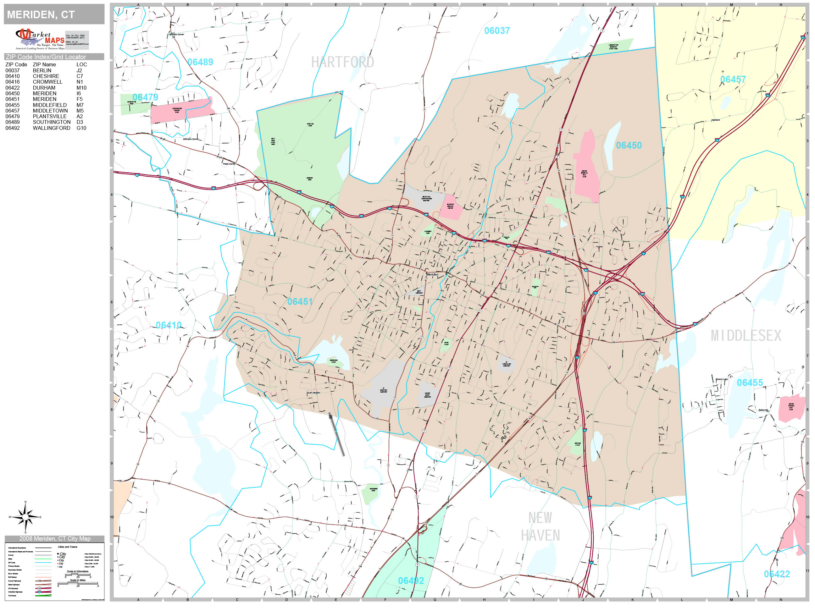 Meriden Ct Zip Code Map Map 6131