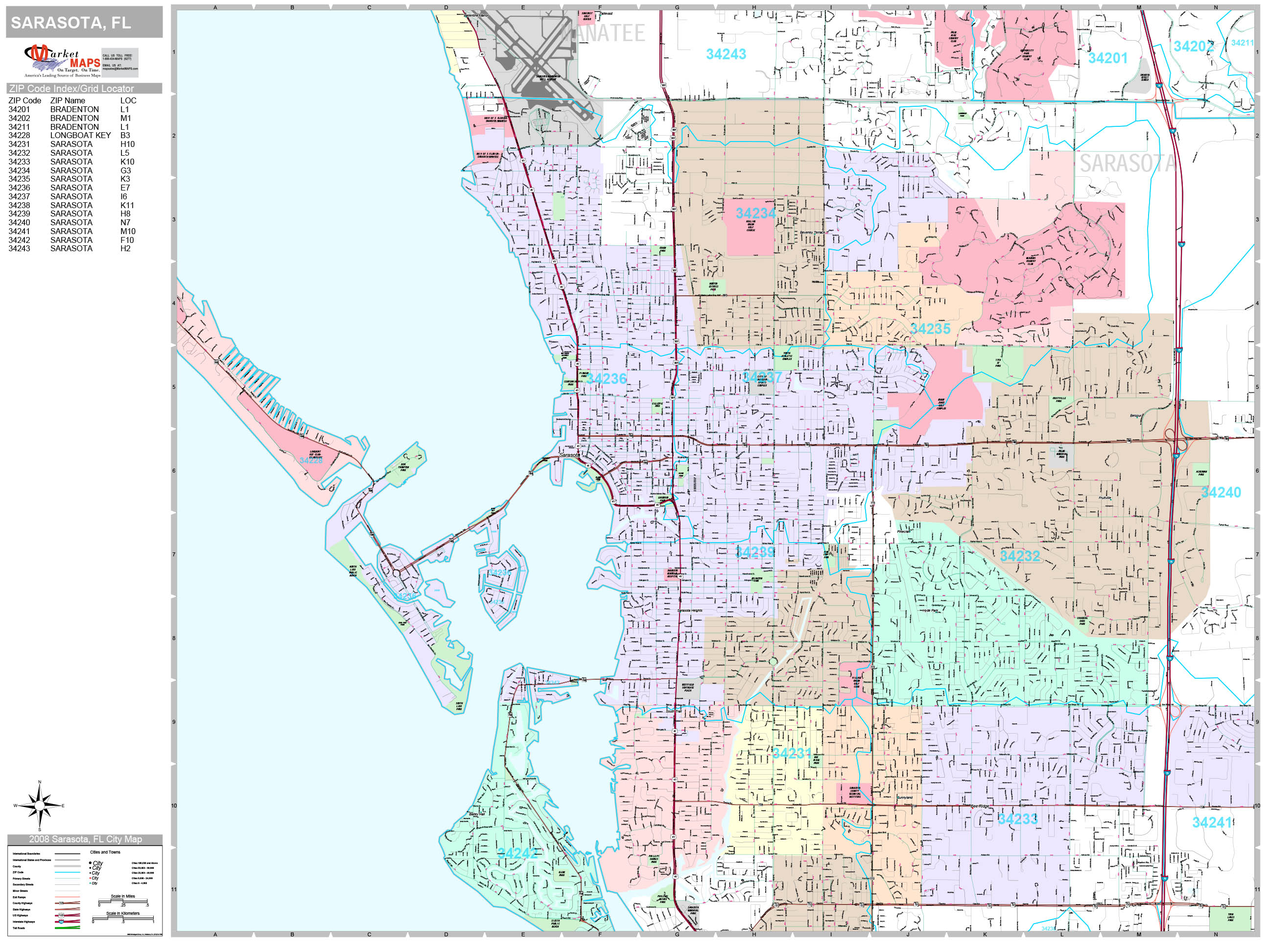 Sarasota Fl Zip Code Map Map 2023