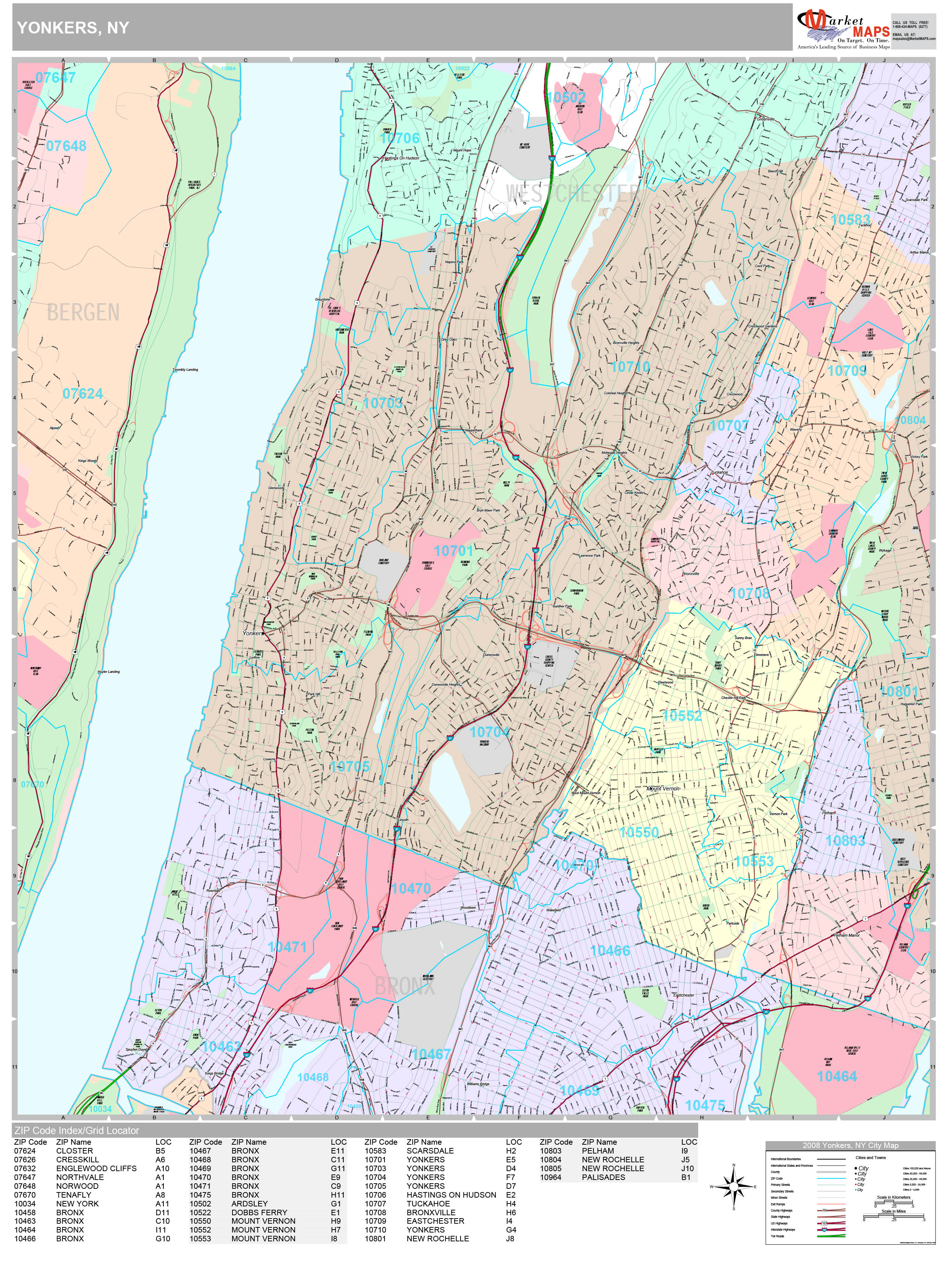 Yonkers City Maps   Yonkers NY 