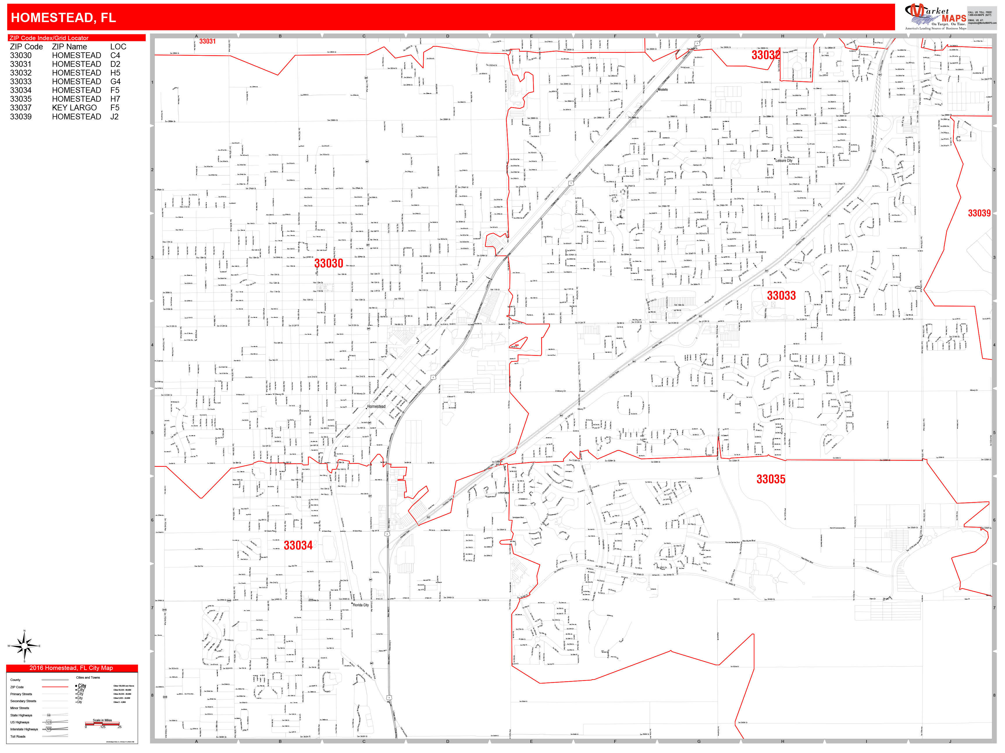 Homestead Zip Code Map 