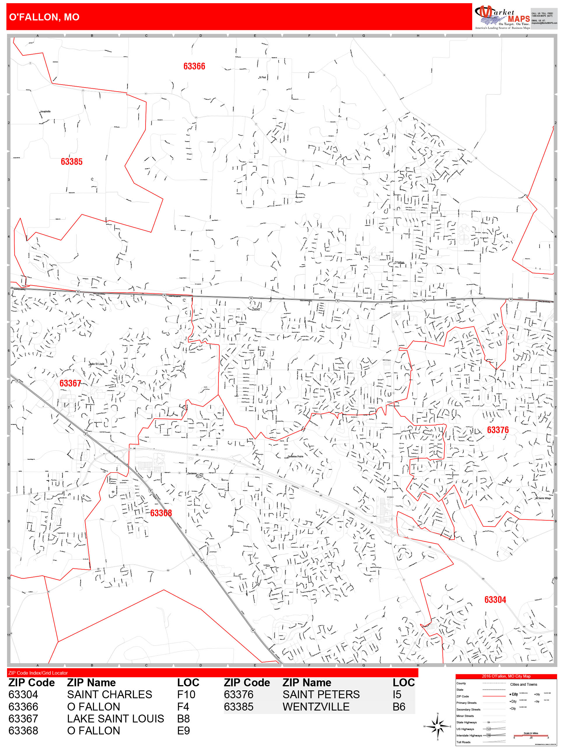 O Fallon Mo Zip Code Map - United States Map