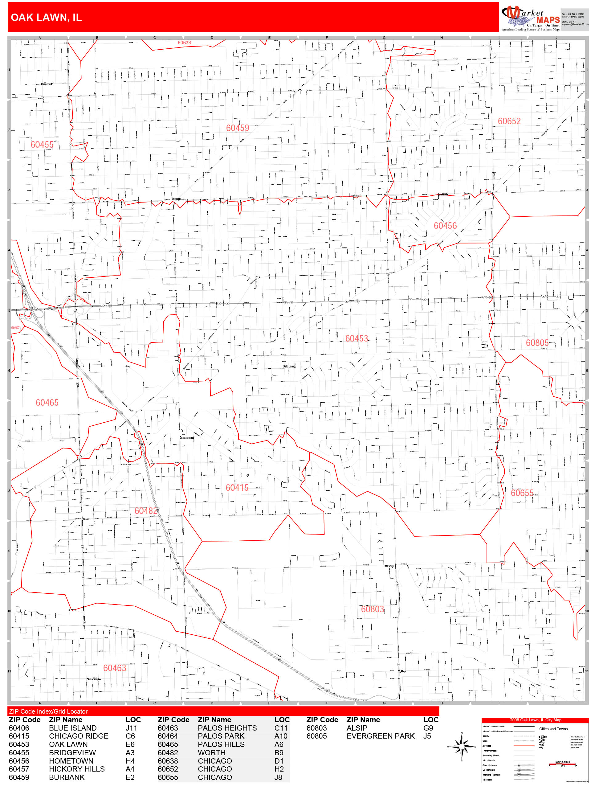 Oak Park Zip Code Map - United States Map