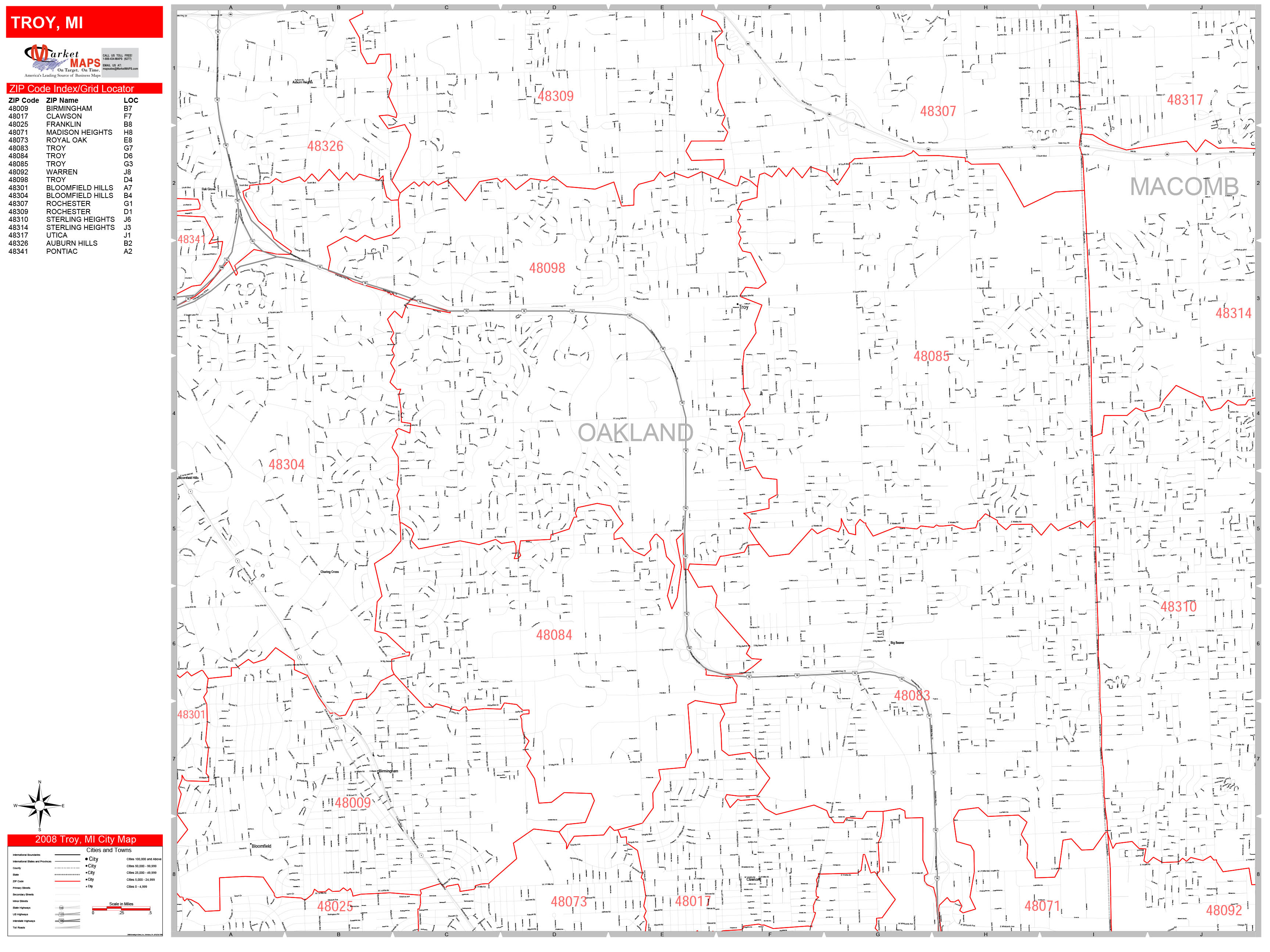 Troy Mi Zip Code Map Draw A Topographic Map 9648