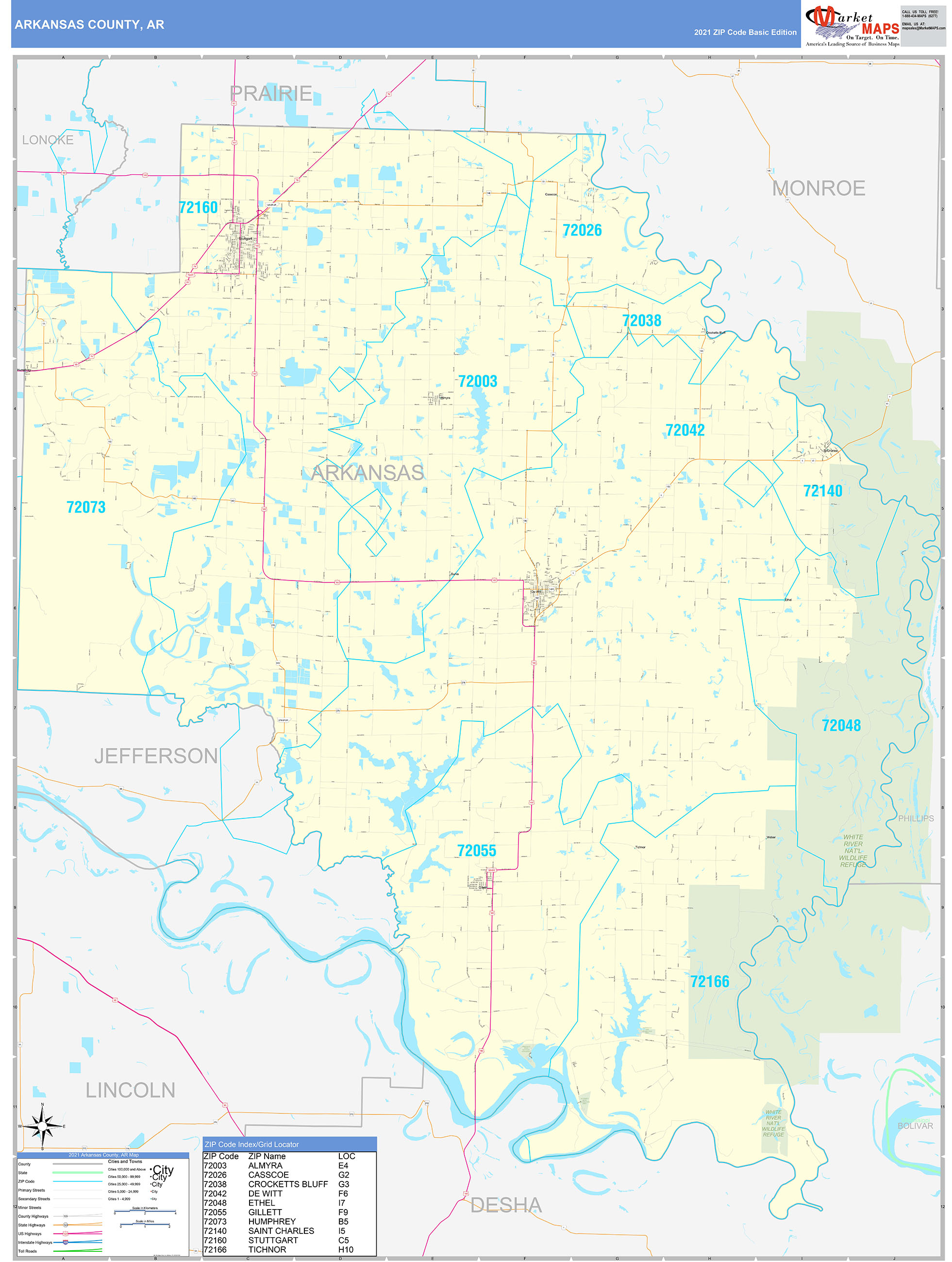 Ar Area Code Map