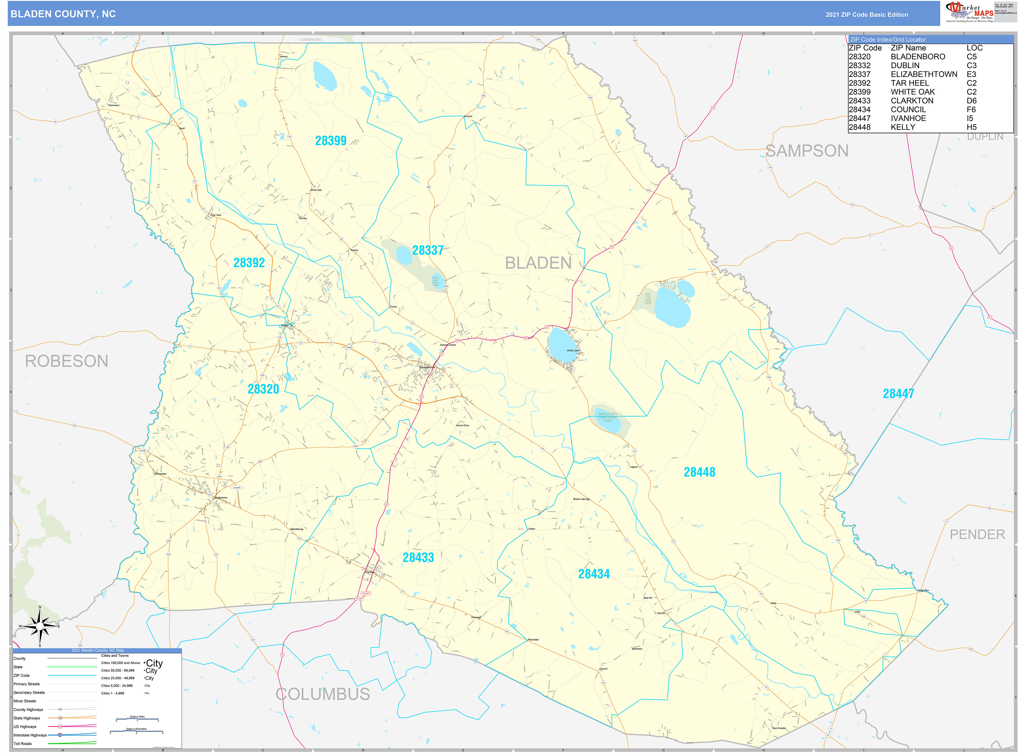 Bladen County Land Maps