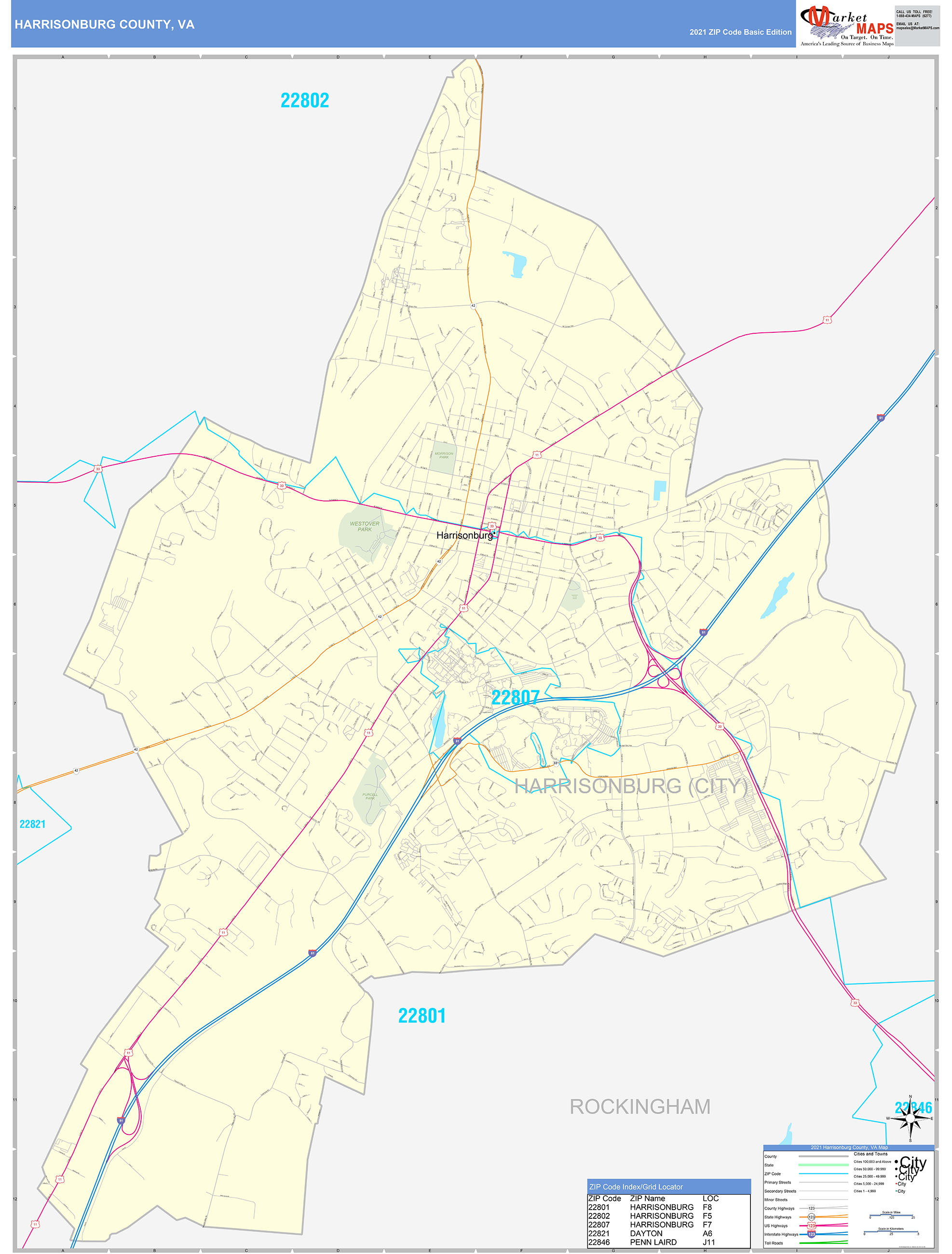 Harrisonburg Va Zip Code Map United States Map