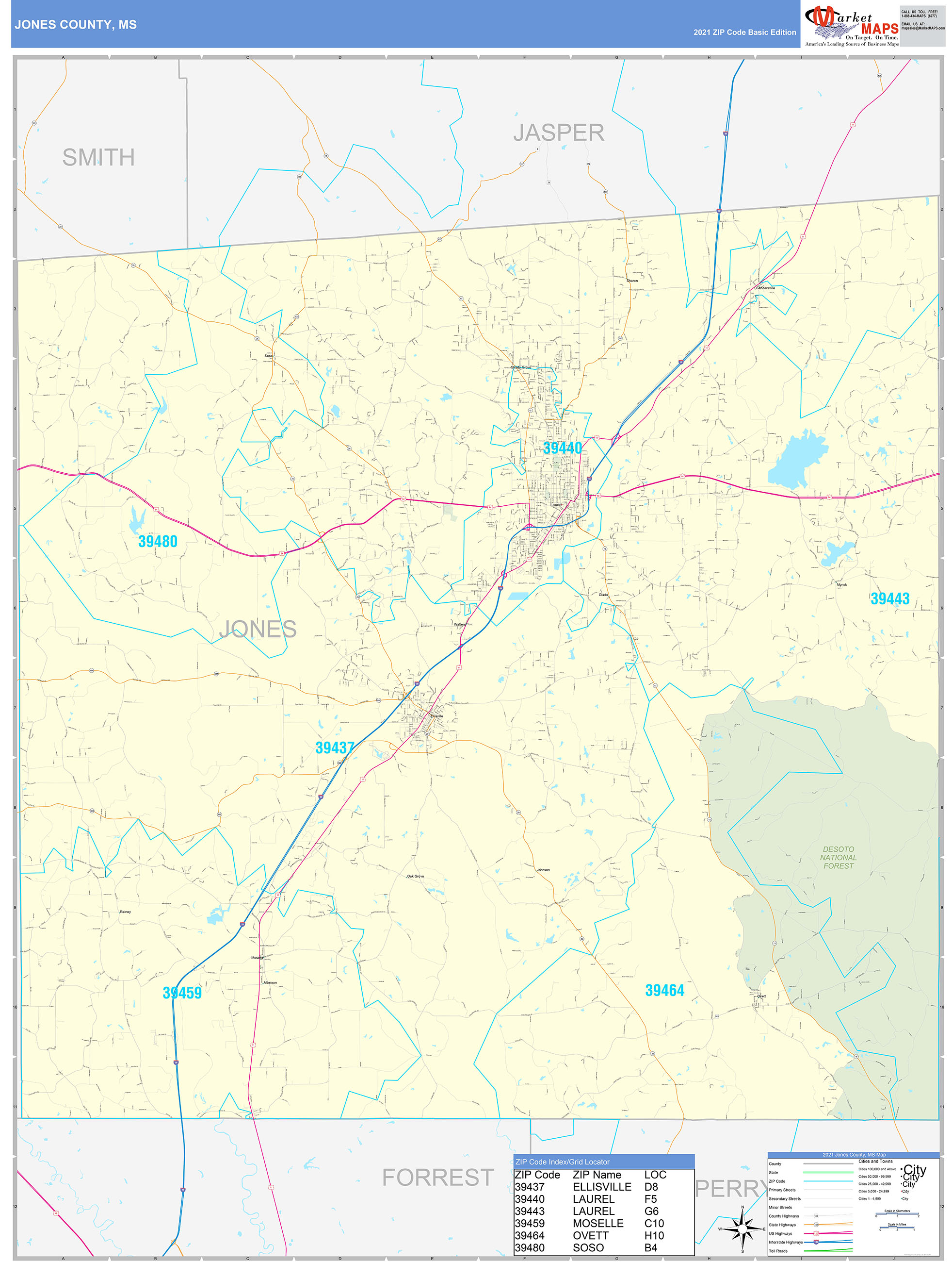 Map Of Jones County Ms Map Of West - vrogue.co