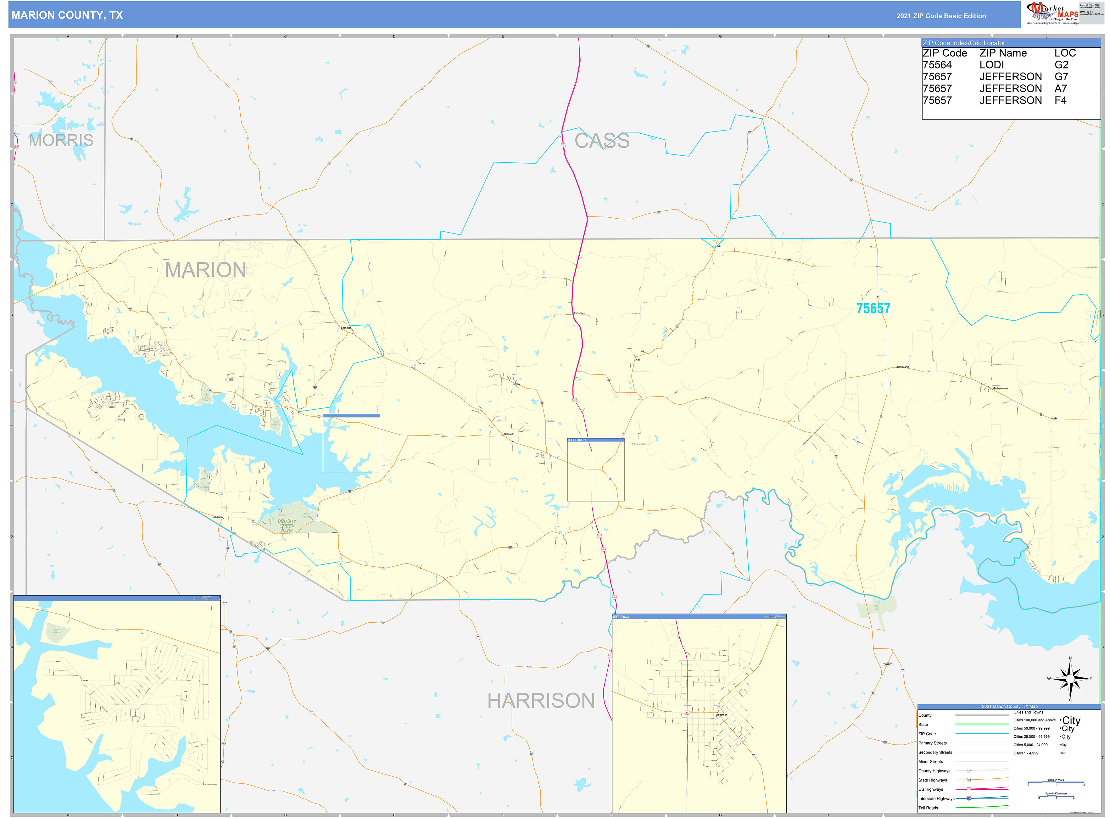 Marion County Zip Code Map Printable