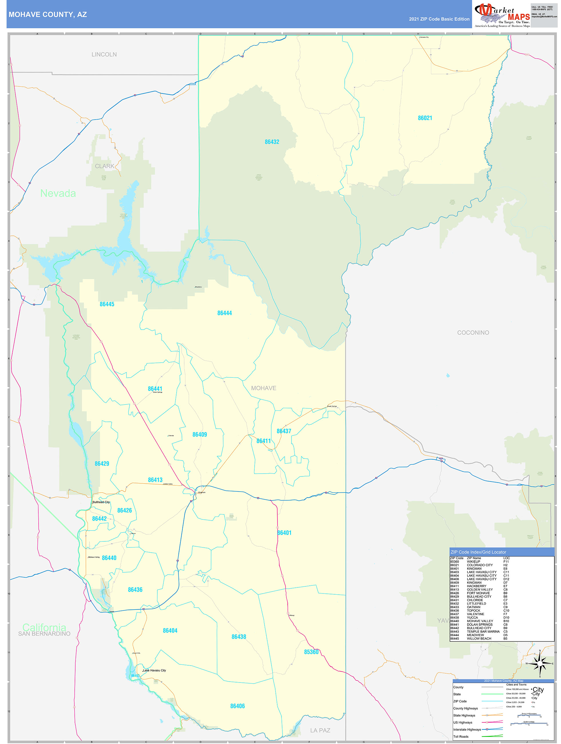 Mohave County District Map 2501