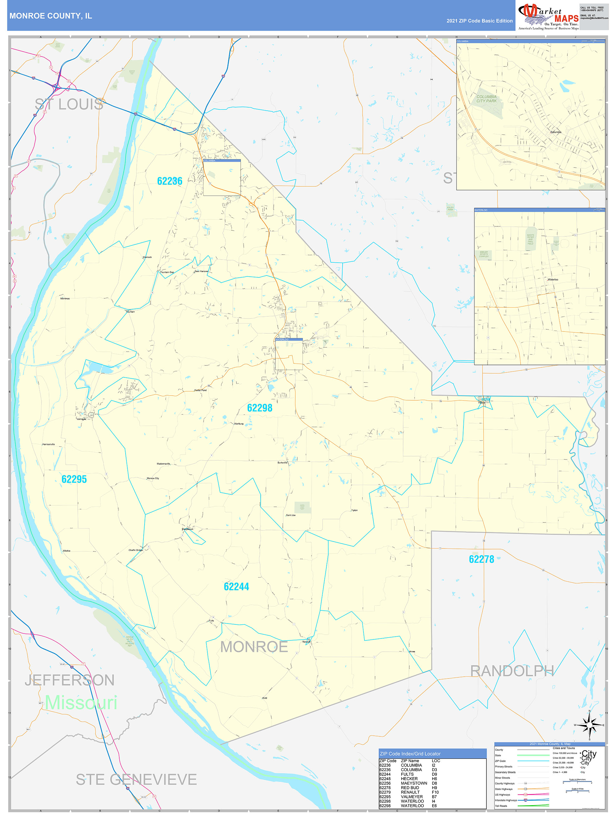 monroe-county-zip-code-map