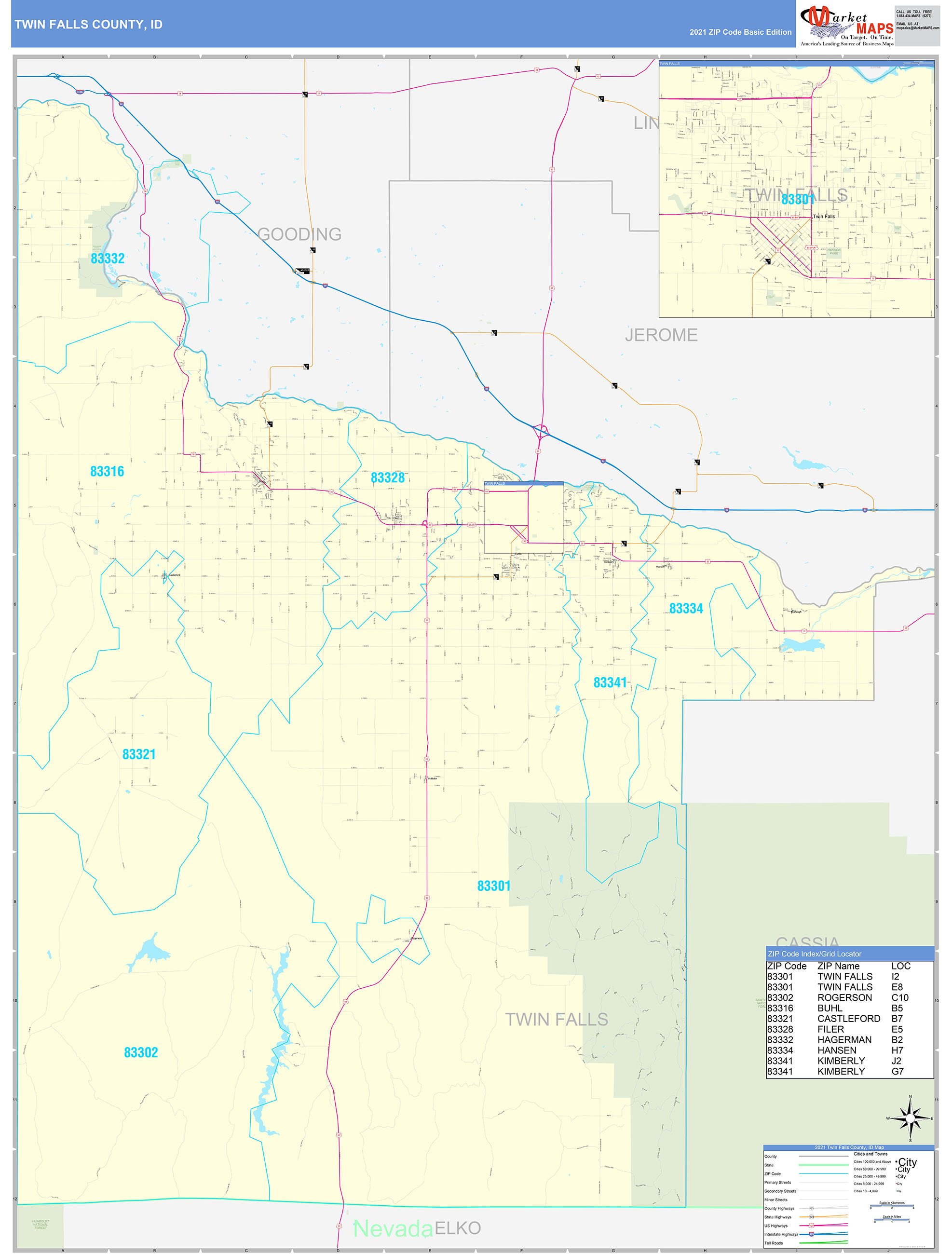 Idaho Falls Zip Code Map