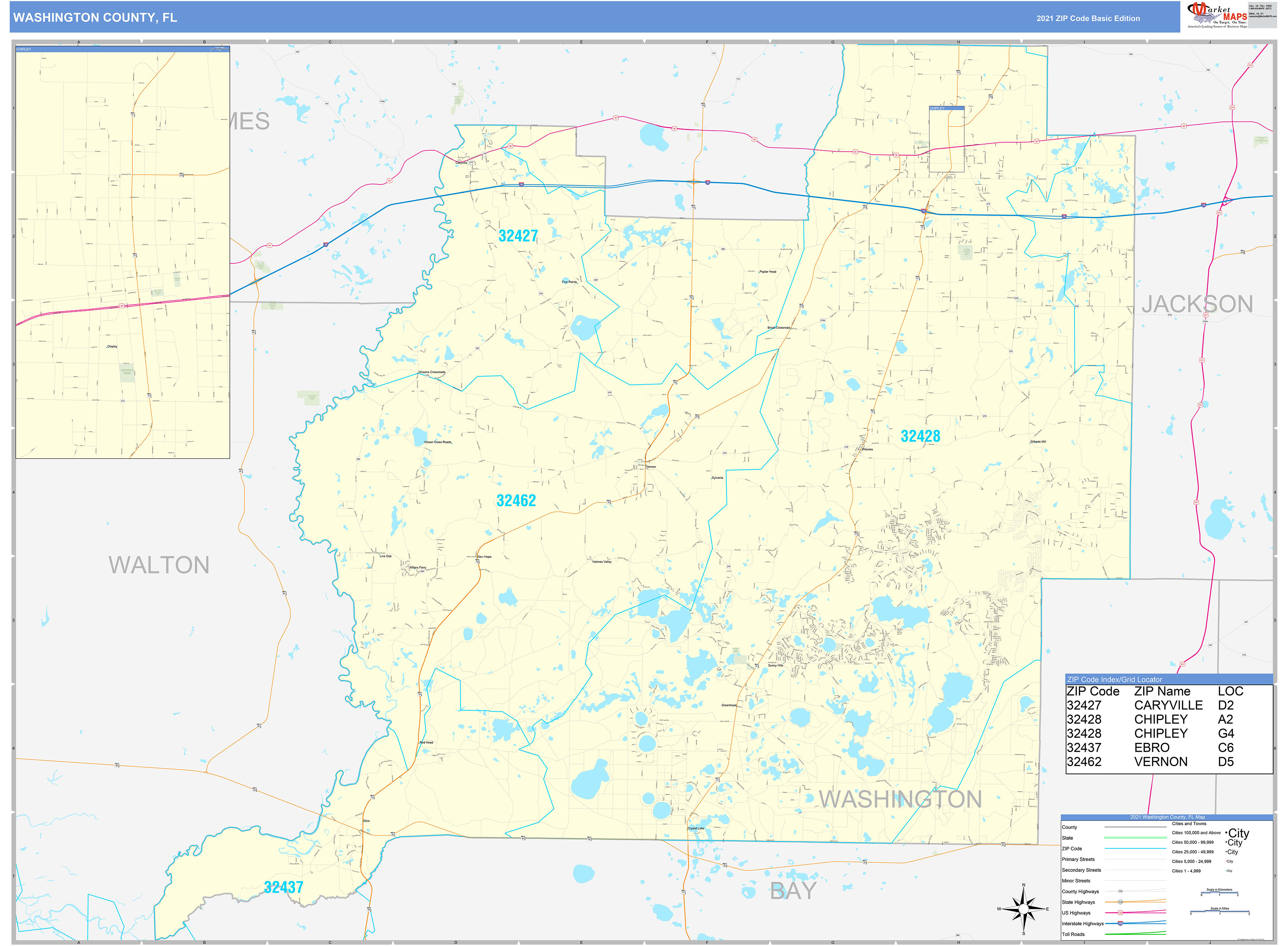 Washington County Zip Code Map United States Map