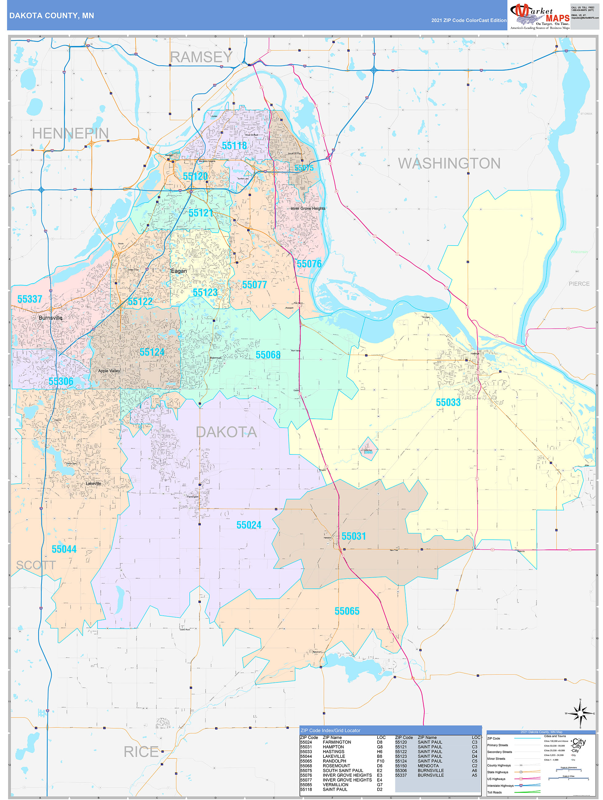 Dakota County Map