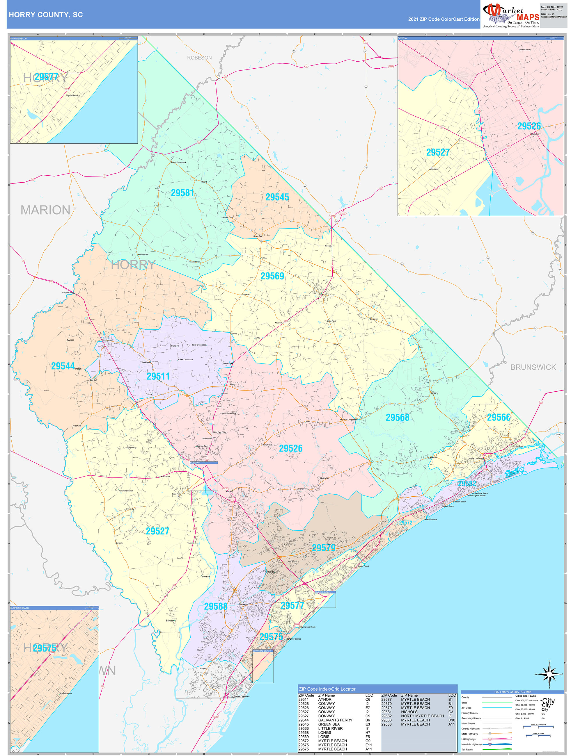 Horry County Map Printable 1312