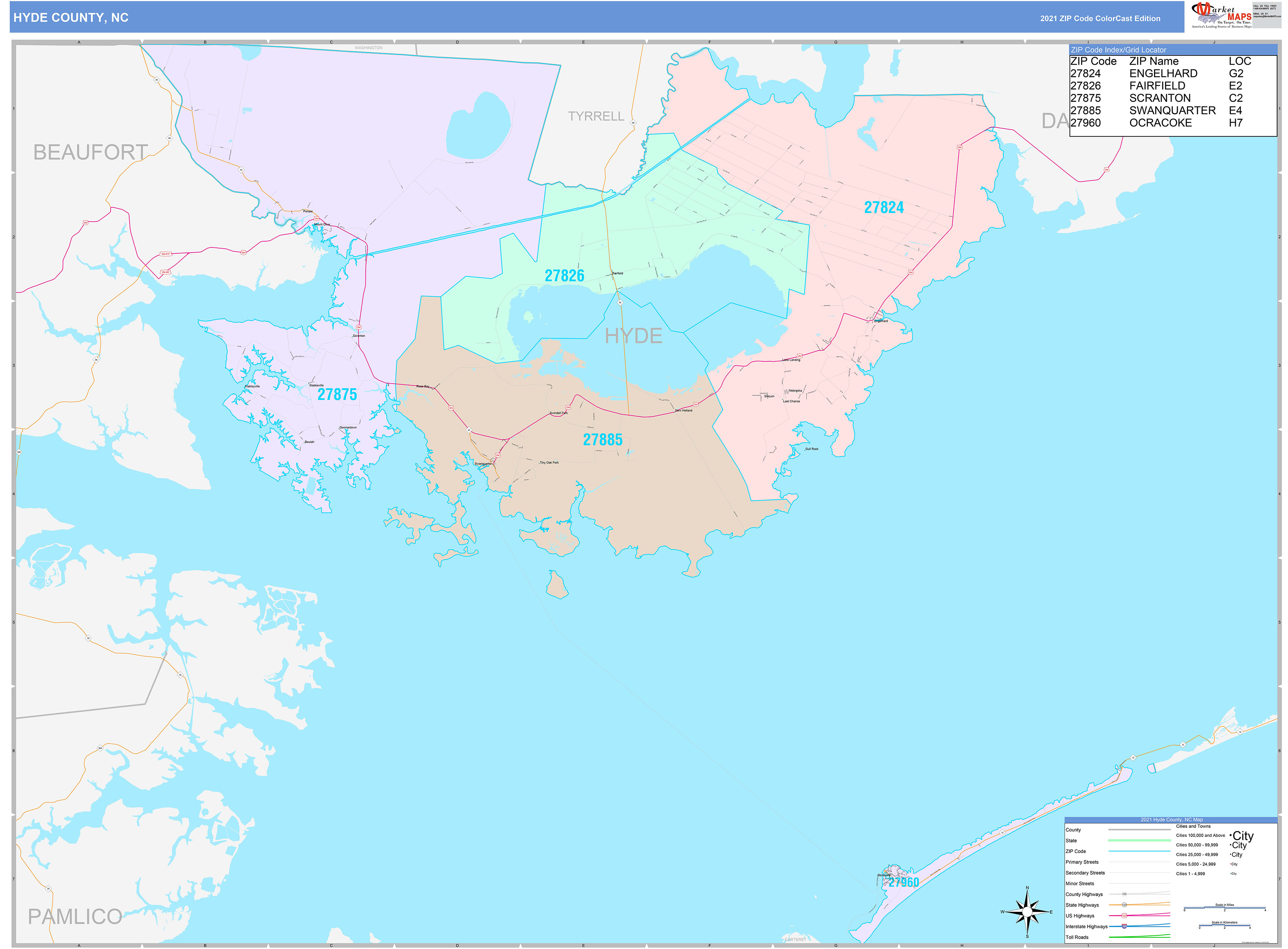 Hyde County Nc Map 